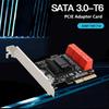TXB113 PCIE To 6-port SATA3.0 6Gbps Expansion Adapter Card for MAC/Windows/Synology/Linux