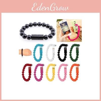 USB Браслет из бусин Кабель для зарядки и синхронизации данных для iPhone 5g 6g Android