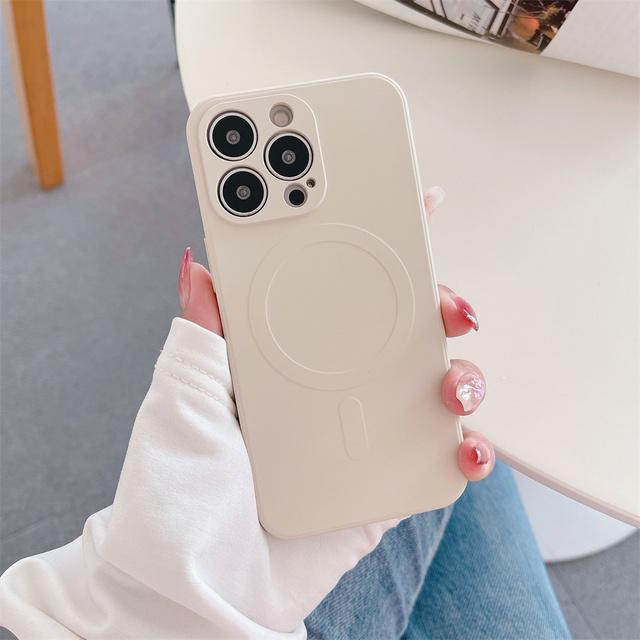 Официальный силиконовый чехол для беспроводной зарядки Magsafe для Iphone 14 12 13 Mini 11 Pro Max XS Xr 7 8 Plus противоударный магнитный чехол