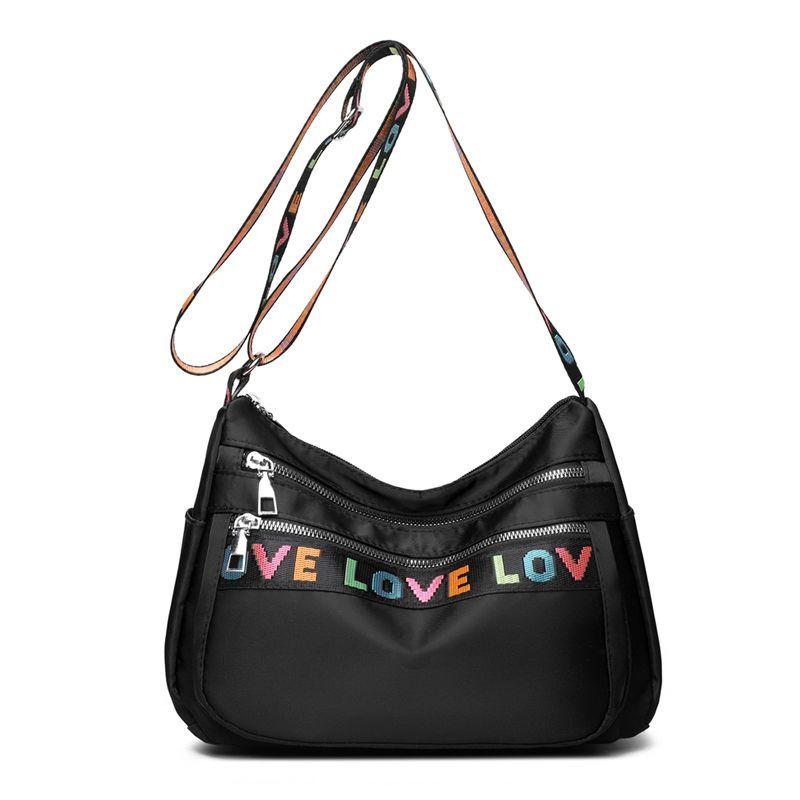 Досуг Водонепроницаемая нейлоновая сумка через плечо Холщовая сумка для мам Сумка через плечо Дорожная сумка из ткани Оксфорд