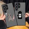 Мультяшный Чехол Кот и Мышь для Samsung Galaxy Note 20 Ultra 10 S21 S24 Plus S22 S26 S20 S25 S23 FE Чехол для Телефона