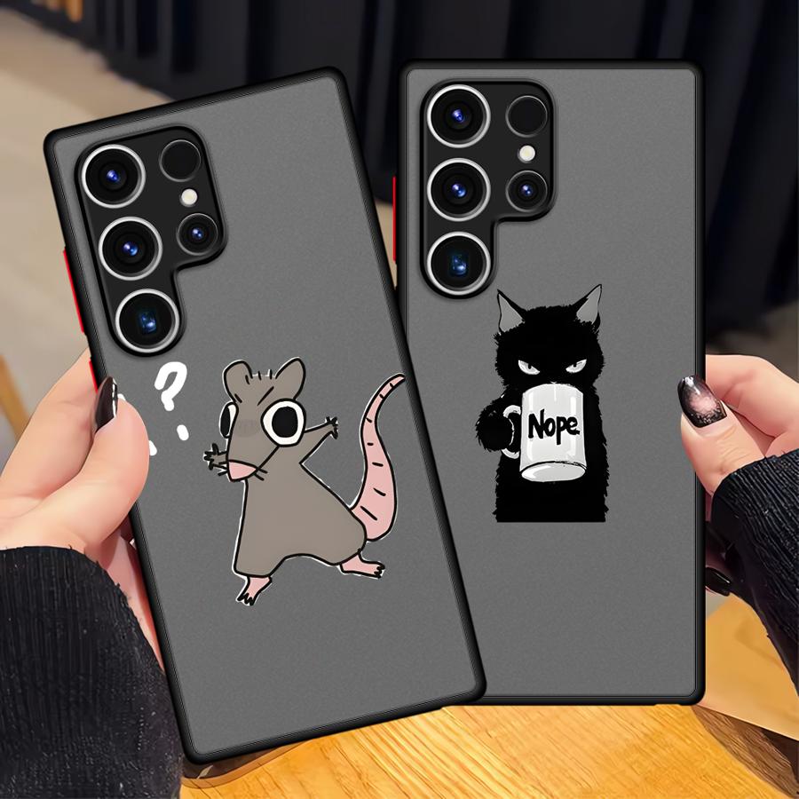 Мультяшный Чехол Кот и Мышь для Samsung Galaxy Note 20 Ultra 10 S21 S24 Plus S22 S26 S20 S25 S23 FE Чехол для Телефона