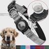 Reflective Waterproof AirTag Dog Collar with Transparent Cover & Anti-Lost Locator