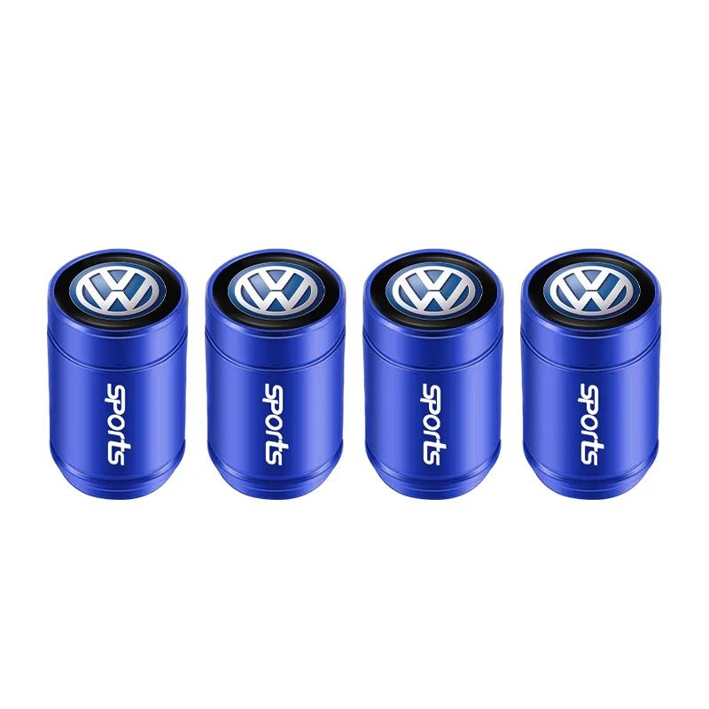 VW GTI GOLF 2026 Hot For VW VOLKSWAGEN 4Pcs 3D Metal Car Tire Valve Caps Wheel Dust Covers Compatible with Volkswagen GTI R-Line