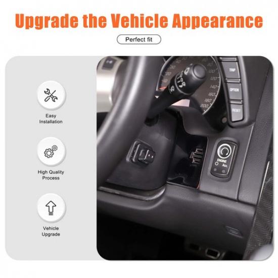 Глянцевая черная панель переключателя крыши кабриолета для Corvette C6 2005-2013