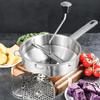 Multifunctional Food Mill Stainless Steel Manual Potato Mashers Vegetable Mud with 3 Ing Discs