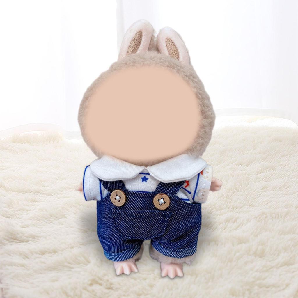 Dolls Suspender Pants Doll Clothes DIY Handmade Clothing Costume for 15cm Dolls Girls Dolls Thanksgiving Gifts Birthday Gifts