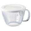 HARIO Glass Range Soup Cup for Microwave White Practical Capacity 300ml Made In Japan Side Dishes Cream Soup Handmade XSC-1-W