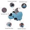 Dog Life Jacket Pet Swimming Shark Jacket Safety Vest with Handle, Reflective, Adjustable, for Small Medium Large Dogs ( Blue)