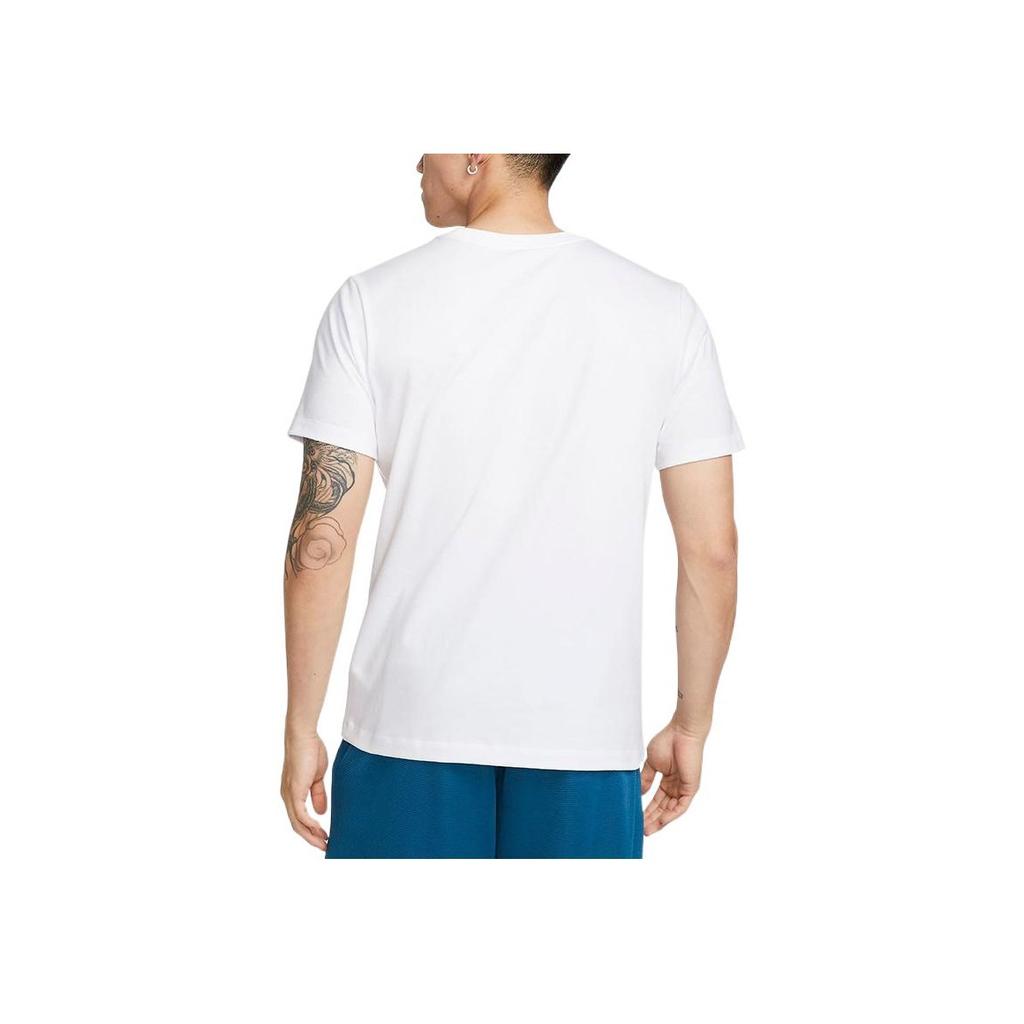 Nike Удобные футболки с круглым вырезом с мультяшным принтом, мужские топы, белые DN3004-100