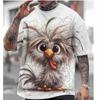 Men's T-Shirt Cute Cat Pattern Short Sleeved Casual Tees Tops Loose O Neck Pullover Streetwear Sport Outdoor Tshirt