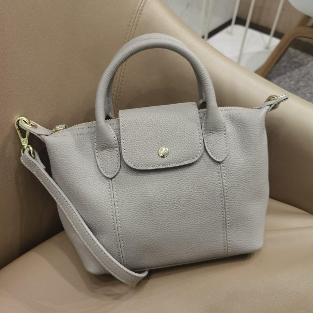 High-End Genuine Leather Women's Tote and Shoulder Bag - Elegant Cowhide Design