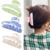 Fashion New Disk Hair Marble Textured Vintage Women Hair Clips Crab Clip Barrette Claw Clip