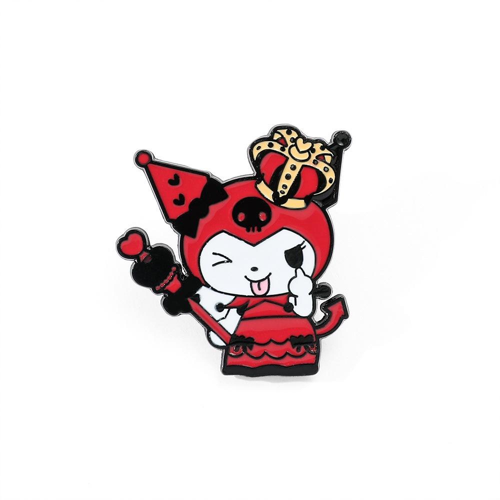 Cute And Funny Magician Kuroko Metal Badge For Students' Bags And Accessories Cartoon Character Style