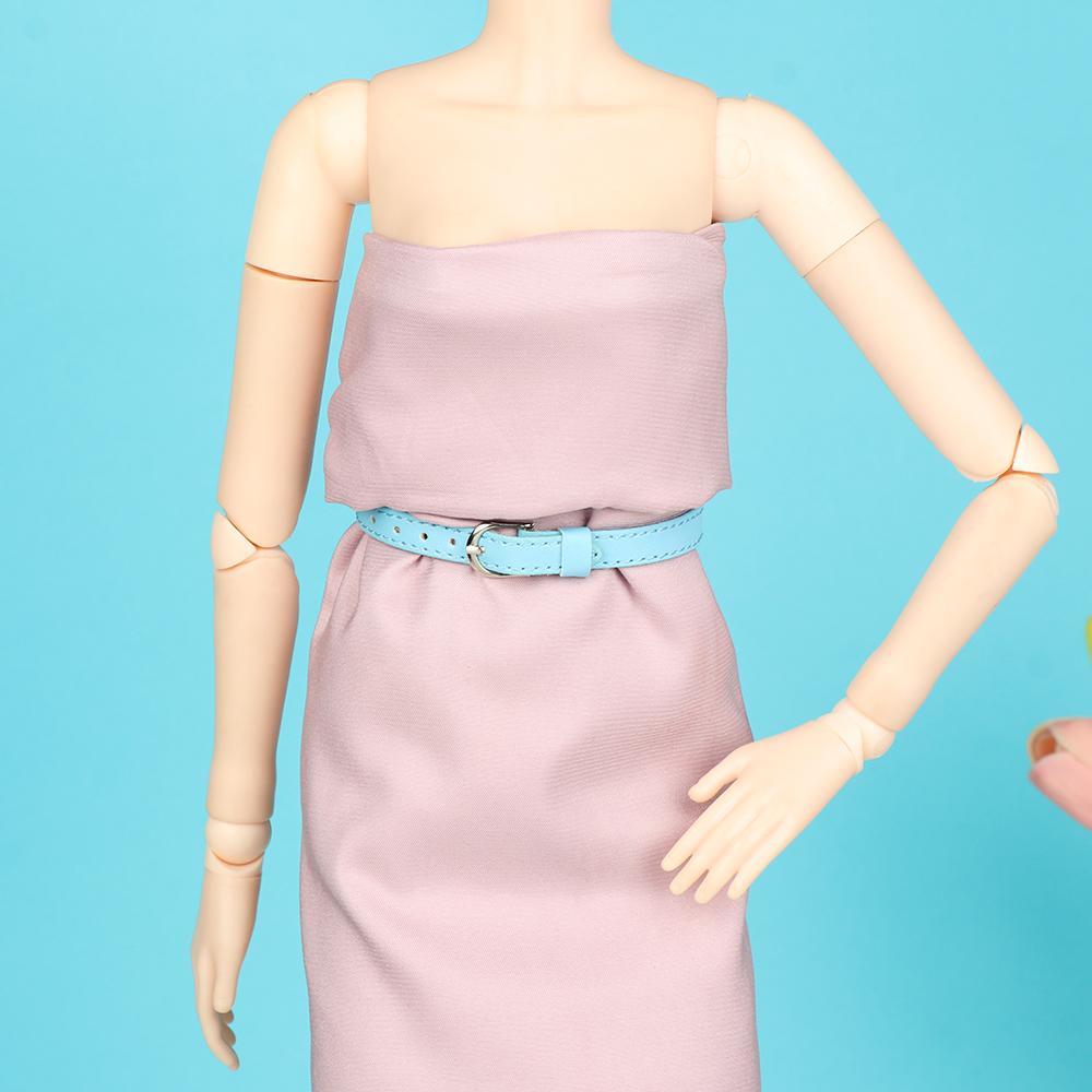 Long 22cm Width 8mm Super Mini Doll Belt Artificial leather Bjd Doll Clothes DIY Doll Accessories
