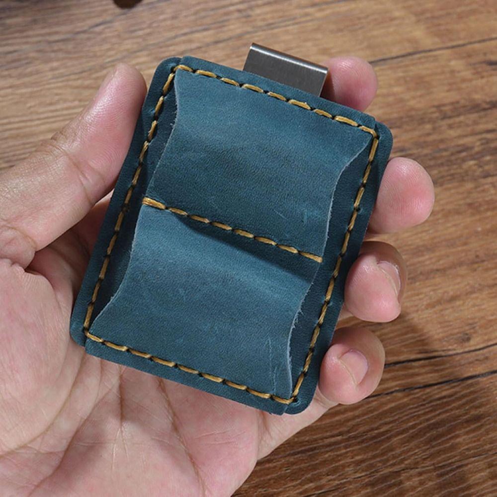 with Clip Notebook Pen Holder Double Slot Pencil Sleeve Retro Pen Cover For Traveler