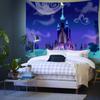 Psychedelic Castle Tapestry Wall Hanging Kids Room Decor Fantasy Castle Tapestry Bedroom Room Aesthetic Decor Home Decor