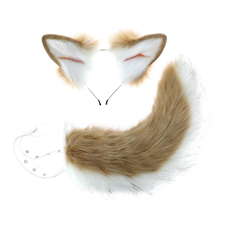 Имитация animal ears headband плюшевая косплей наряд для косплея уши сиба-ину повязка для умывания головы головной убор аксессуары для волос