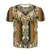 Bohemian Style Polyester T-shirt Men's 3D Stretch T-shirt Indian Design Couple Streetwear Fashion Apparel