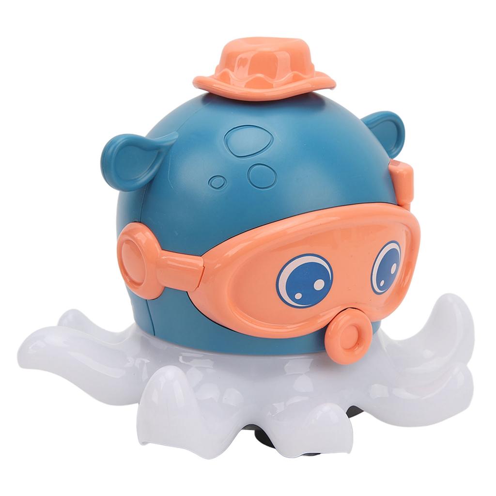 Игрушка плавающий шар для малышей Электрическая игрушка для ванной в виде осьминога Музыкальный свет Образовательная водная игрушка для мальчиков Синий