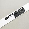 Car Styling Biturbo 800 900 Car Sticker Gloss Black Side Fender Emblem Decals For Mercedes O0 Brabus AMG Modified Accessories YT1