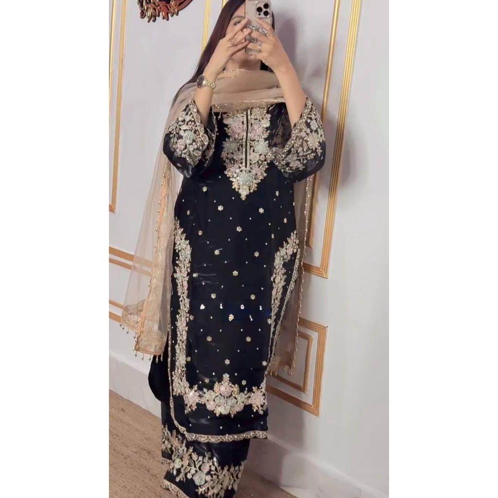 Запуск Нового Дизайнерского Праздничного Образа Топ Палаццо и Комплект Дупатта