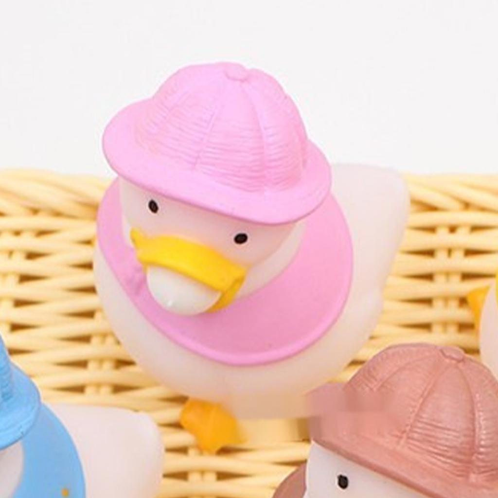 Stress Ball Duck Squeezy Bubbles Reduce Anxiety Soft Stretchy Ball for Children and Adults Pink