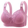 Womens Lace Bras Ultra-Thin Perspective Bralette Deep V Bra Sexy Lingerie Plus Size Cup Mom's Underwear