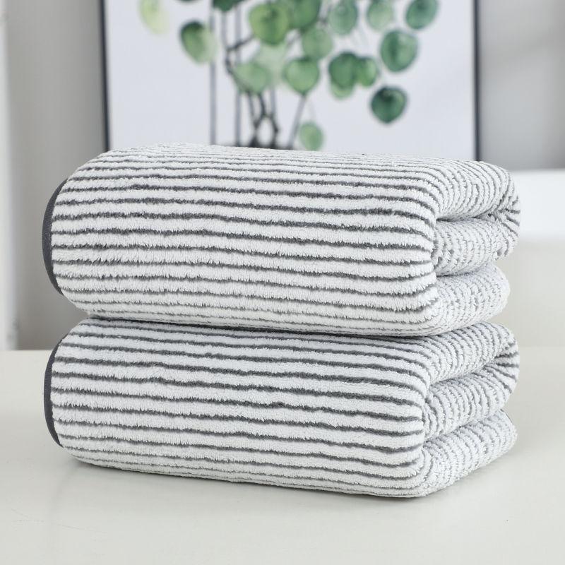 Банное полотенце, антибактериальное, домашнее, мягкое, впитывающее, быстросохнущее, утолщающее, для взрослых, набор мягких банных полотенец из микрофибры
