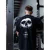 2024 Gym Fitness T-shirt Loose Oversized Cotton Men Short Sleeves Bodybuilding Sports Tees Summer Training Workout Jogging Tops