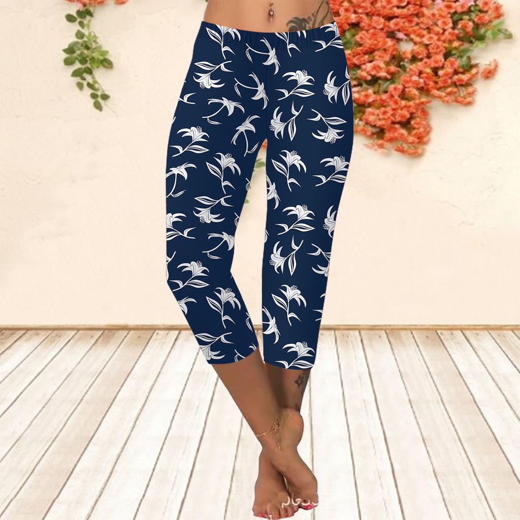 Длинные брюки, летние короткие леггинсы, короткие узкие брюки, леггинсы больших размеров. Женские облегающие брюки с 3D-принтом и цветочным принтом.