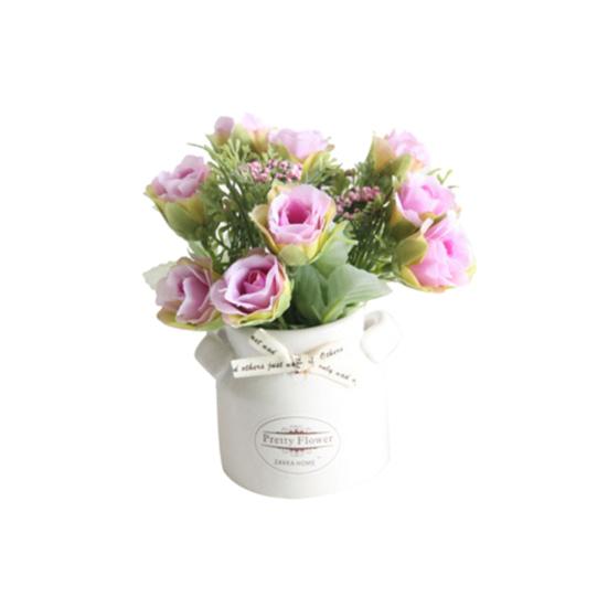 1шт искусственный цветок керамический горшок бонсай этап сад свадьба домашняя вечеринка декор