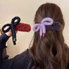 Осень/зима Большие Плюшевые Заколки-Банты для Волос Девочки Женщины Мода Мягкие Теплые Банты Уточки Заколки Для Волос Красивые Аксессуары