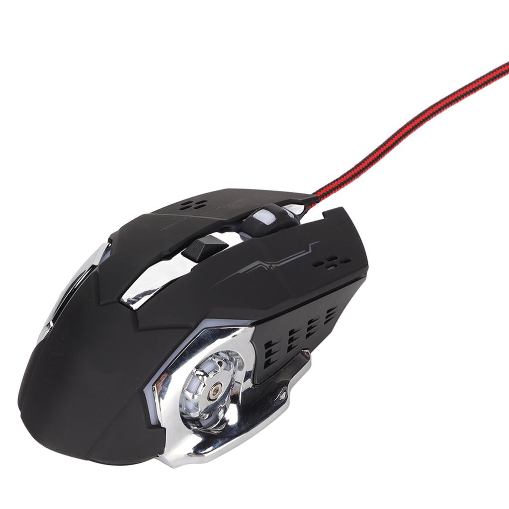 RGB Проводная Игровая Мышь Дизайн Боковых Кнопок 1200DPI RGB Дышащая Подсветка USB Механическая Игровая Мышь