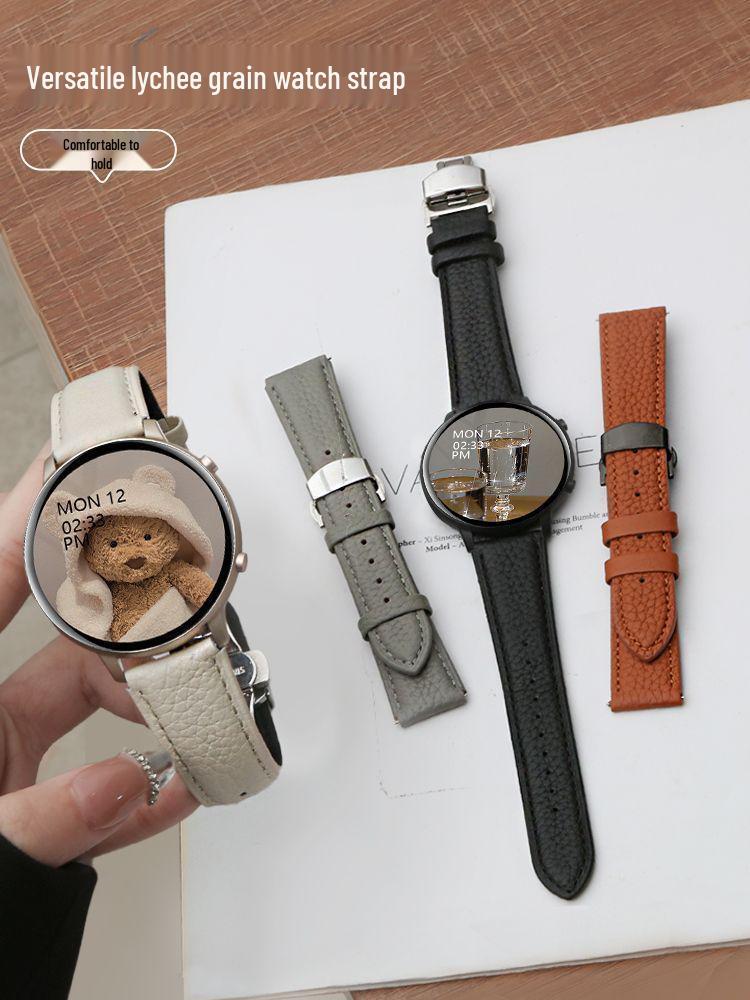 Women's Multifunctional Smartwatch with Offline Payment, Genuine Leather Strap, Bluetooth Call, Sports Features - Model CY700