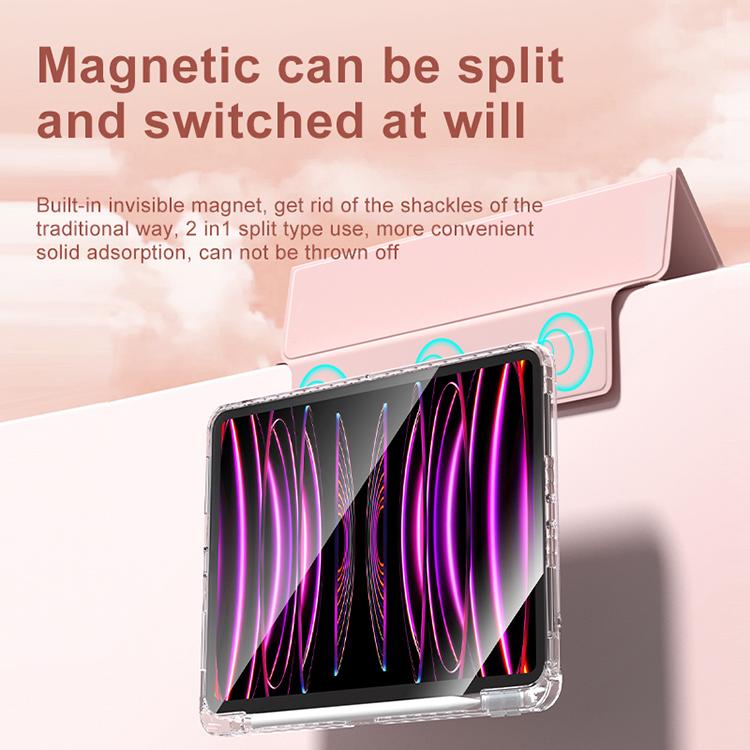 Magnetic Tablet Case for iPad Air 6 13 Inch M2 2024 M3 2025 for iPad Pro 12.9 Inch 2022 2021 2020 2018 Detachable Case Cover