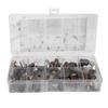 40pcs Electric Motor Carbon Brush 10 Assorted Sizes Graphite Copper Carbon Brushes for Repair Power Tool