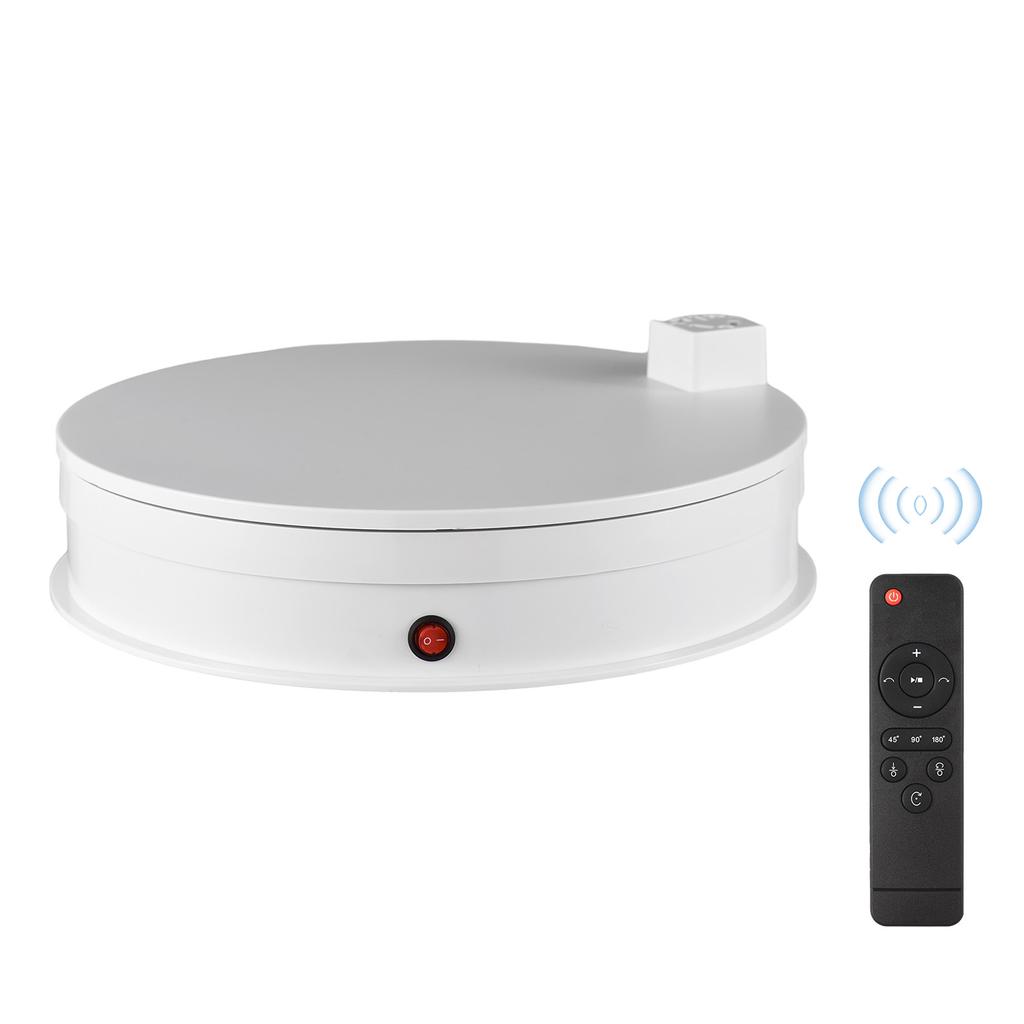 30cm Motorized Rotating Display Stand Rotating Turntable 60kg/132lbs Load Capacity 360 Degrees Rotatable