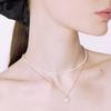 [Rosemont] Silver Pearl (2.5mm) Necklace Labelle Re0003