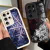 Чехол для телефона Samsung Galaxy S26 S25 Ultra S24 FE Снежинка Зимний Холодный Чехол S23 Plus S22 + S21 S20 5G Мягкий Силикон Fund