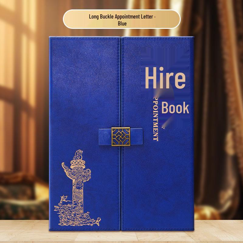 Triple-Fold Leather Graduation Certificate Cover with Customizable Hot Stamping