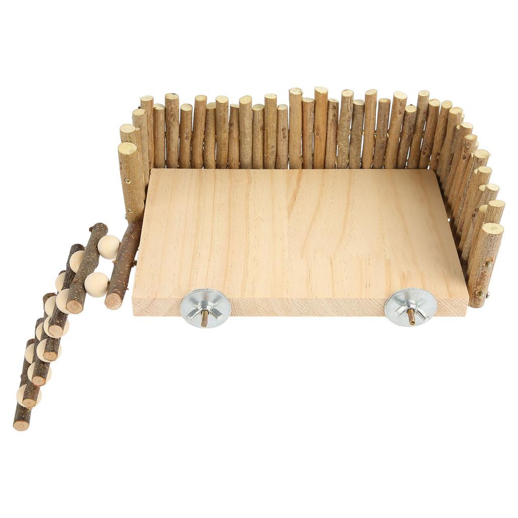 Платформа для лазания хомяка деревянная жевательная игрушка игровая площадка для маленьких домашних животных с ограждением для сахара