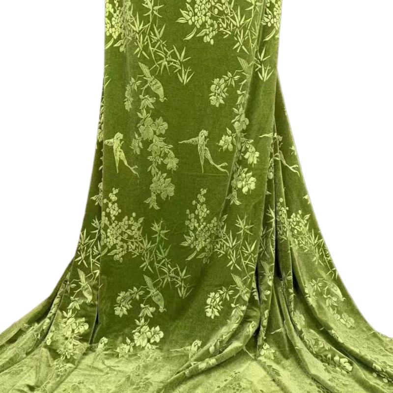 50см/100см*150см Парча Жаккард Бархат Африканская Нигерийская Ткань с тиснением для DIY Шитья Платья Чонсам