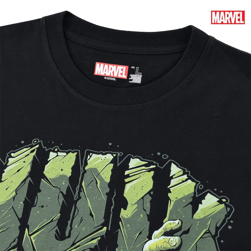 MARVEL Marvel Ron T с длинным рукавом Hulk Captain America American Comics Character Goods черная футболка размера L с изображением Человека-паука для мужчин [Товар]
