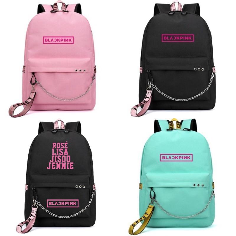 Stylish And Durable Blackpink-inspired Backpack For Students