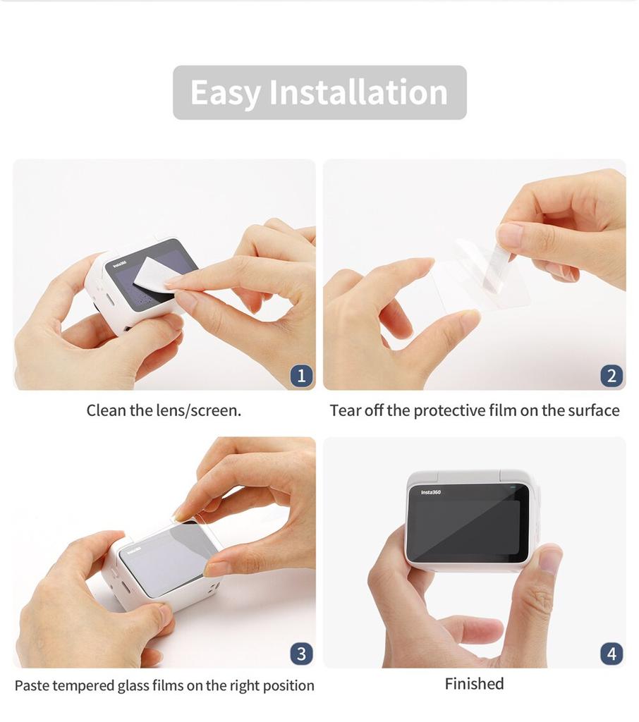 Для Insta360 GO3 HD экран закаленная пленка защитная для Insta360 GO 3 закаленное стекло защитная пленка для Insta360 GO3 большой палец аксессуар