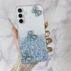 For Samsung Galaxy A55 5G Case Luminous TPU Phone Cover Cute 3D Butterfly Epoxy