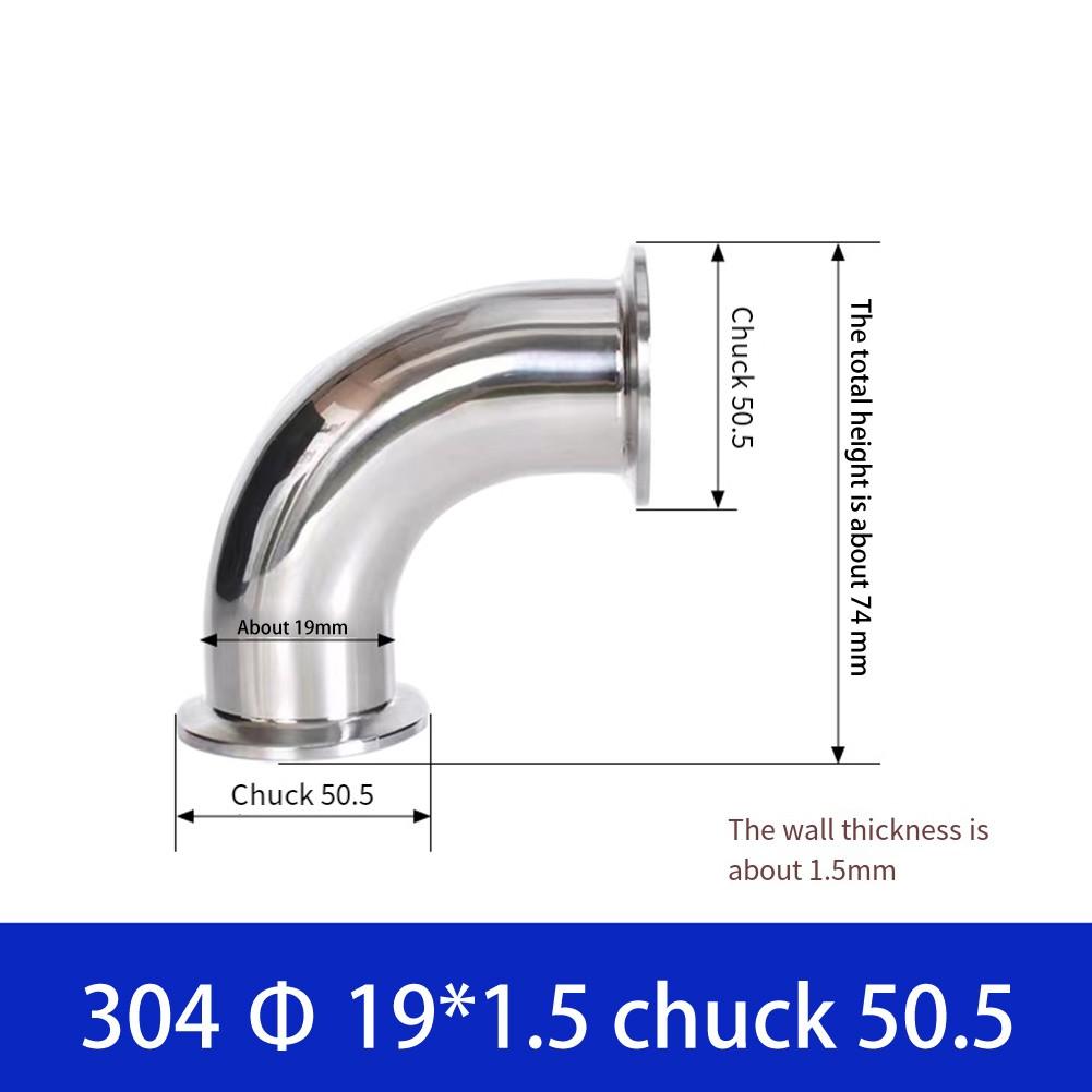 Совместимый с Tri Clamp санитарный угловой фитинг с соединением под прямым углом