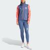 Adidas Boston Marathon 2024 Celebration Jacket Color Block Striped Zip Retro Sports Stand Collar Long Sleeve Jacket Women Jacket Blue IT1450