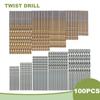 100 шт. спиральное сверло 1-3 мм ручная электрическая дрель DIY деревообрабатывающее сверло с титановым покрытием натуральный цвет сверло инструмент аксессуары набор